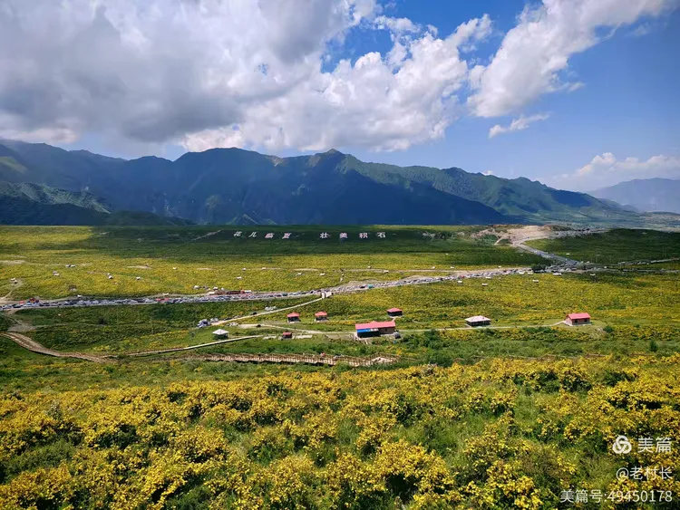 积石山黄草坪风景如画